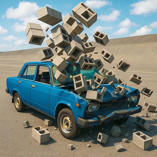 Car Crash Test: Abandoned City